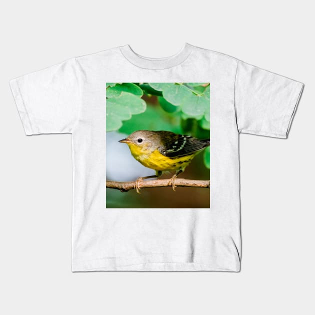 Yellow Warbler, Bird Photography Kids T-Shirt by love-fi